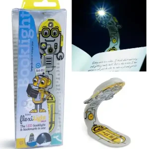 Szybka wysyłka Flexilight - PALS Robot Grey - Lampka do książki - Robot szary