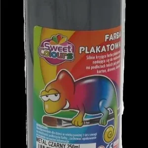 Farby plakatowe 250ml.metaliczne czarne Otocki Szybka dostawa