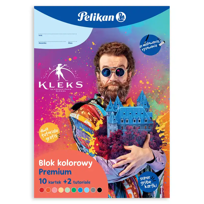 Blok kreatywny kolorowy A4 Kleks Pelikan Tylko do końca tygodnia