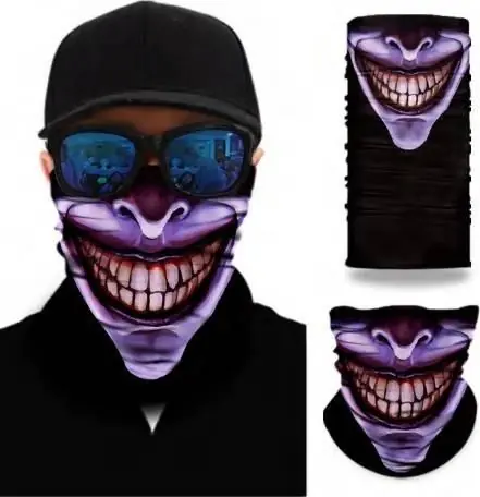 Chusta bandana antybakteryjna - fioletowy Joker Zniżka