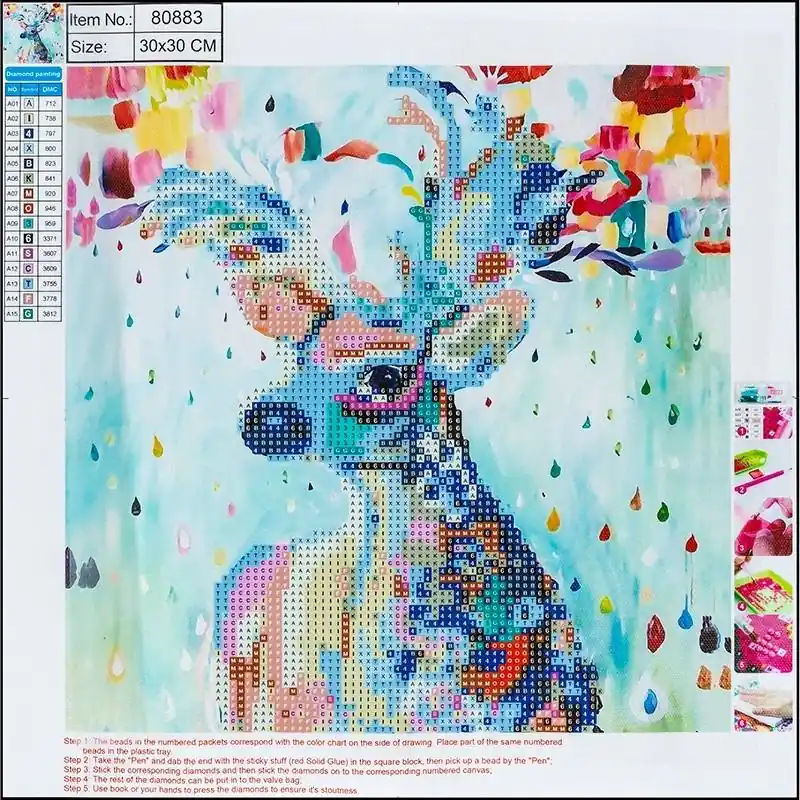 Diamentowa mozaika 5D - Deer 30x30 80883 Nie przegap