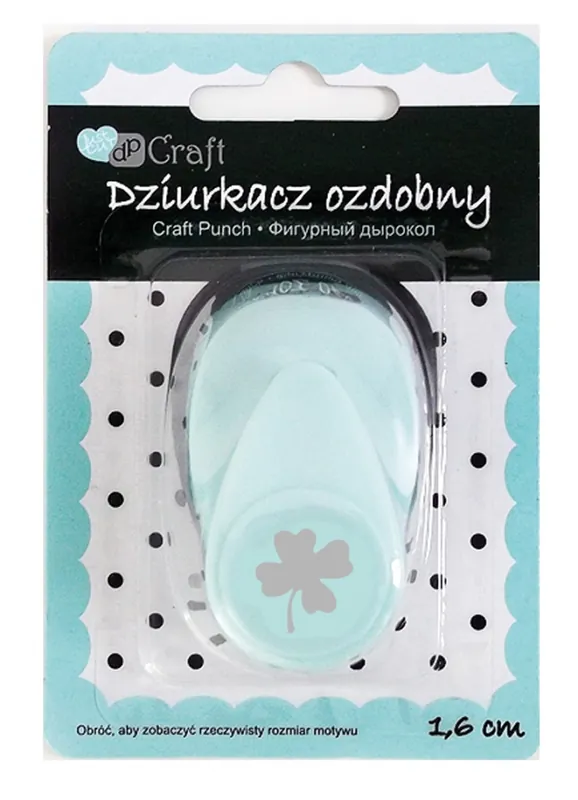 Łatwy zwrot Dziurkacz ozdobny 1,6 cm Koniczyna 2