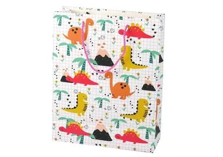 Kup teraz Torba prezentowa dinozaury palmy 32x26x10cm