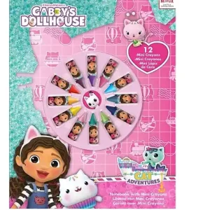 Promocja Zestaw do kolorowania mini kredki 12 kolorów Gabby's Dollhouse