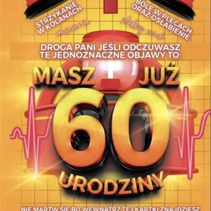 Karnet Urodzinowy z receptą 60 Darmowy zwrot
