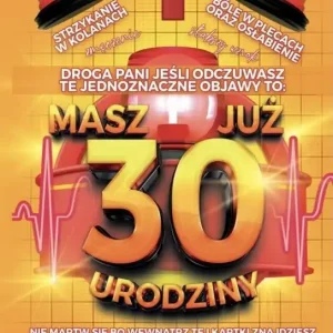 Karnet Urodzinowy z receptą 30 Darmowa dostawa