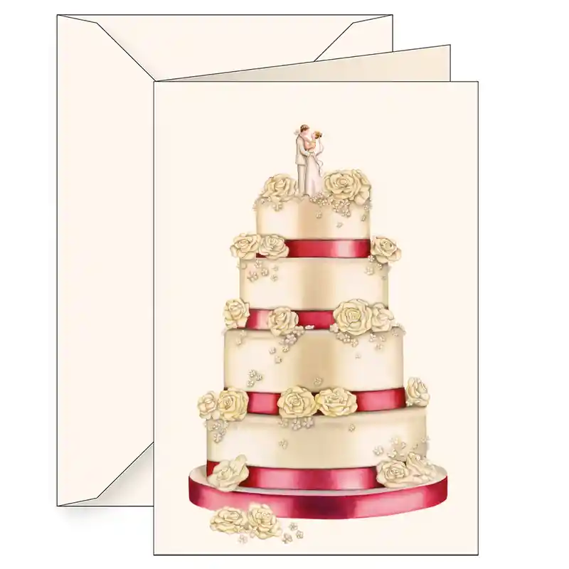 Bestseller Karnet B6 koperta 5823 Ślub tort Para Młoda