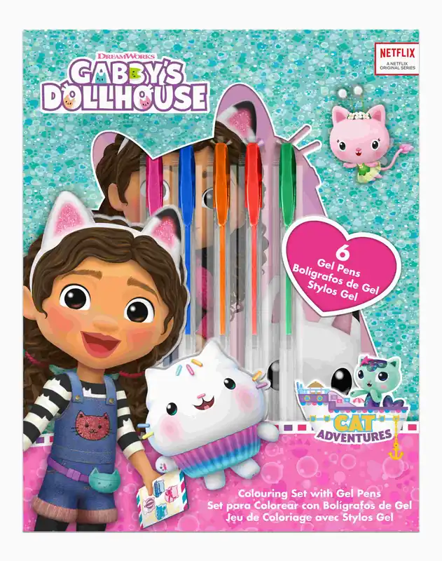 Zestaw piśmienniczy Gabby's Dollhouse 7 elementów GD00064 Wysoka jakość