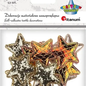 Dekoracje samoprzylepne gwiazdki 34x34mm 12szt Ostatnia szansa