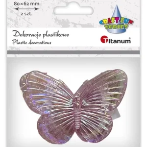 Dekoracje samoprzylepne motyle 80x62mm 2szt Ograniczona ilość