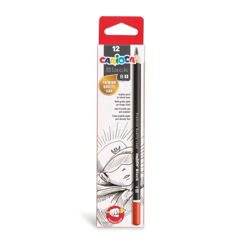 Premium Ołówek techniczny B 12szt. CARIOCA