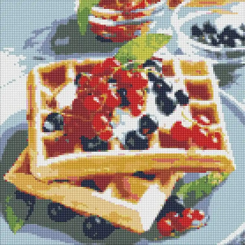 Diamentowa mozaika - Gofry Belgijskie 40x40cm Taniej