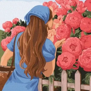 Nowość Malowanie po numerach - Pachnące piwonie 40x50cm