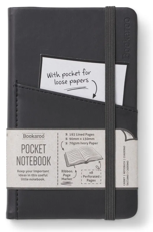 Darmowa dostawa Bookaroo Notatnik Journal Pocket A6 - Czarny