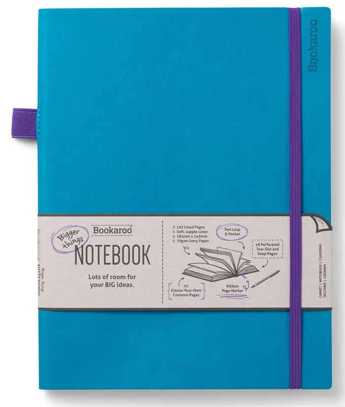 Popularny Bookaroo Notatnik Journal duży - Turkusowy