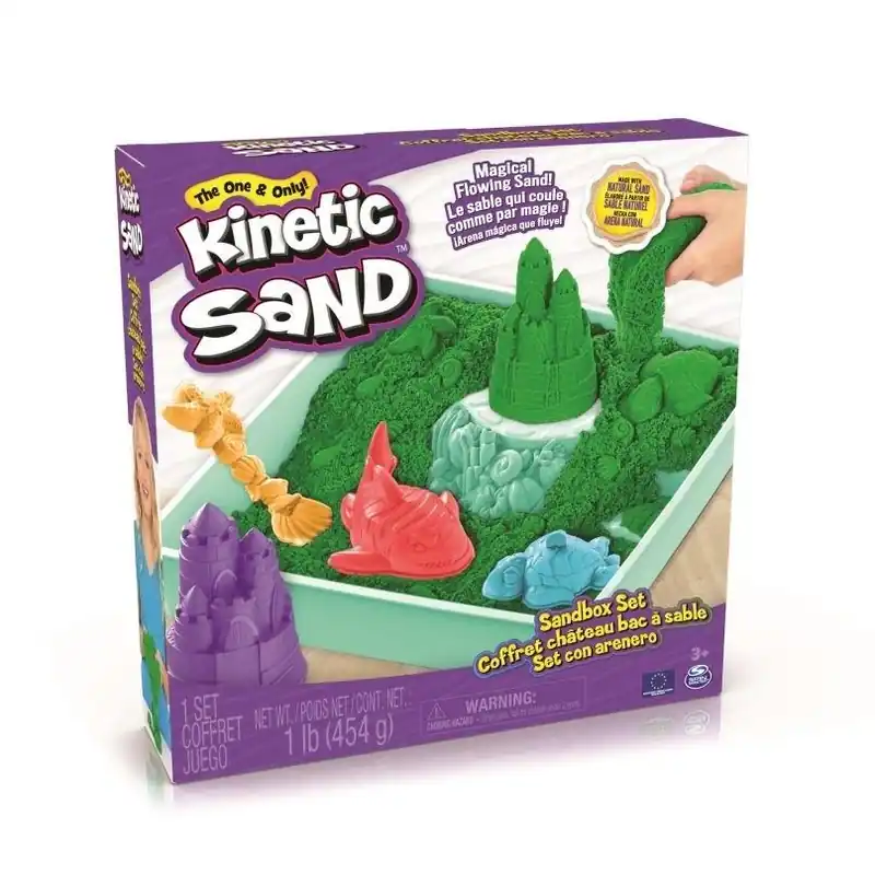 Tylko dziś Kinetic Sand - Piasek z foremkami zielony