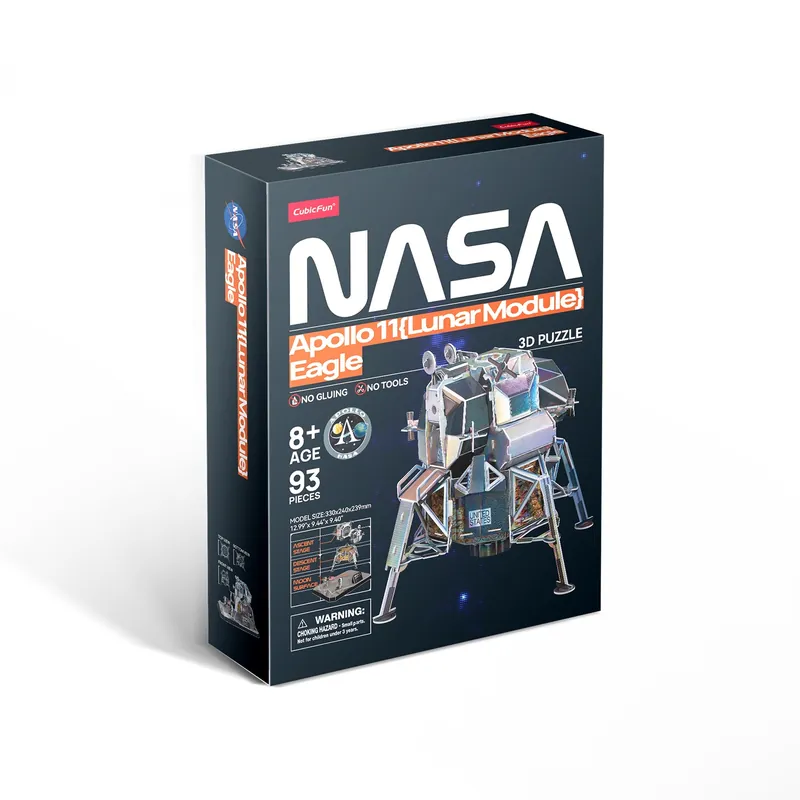 Ostatnia szansa Cubic Fun Puzzle 3D Moduł Księżycowy Apollo 11