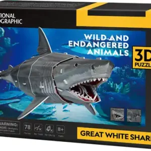 Cubic Fun Puzzle 3D National Geographic Zagrożone zwierzęta - Żarłacz Biały Kup online