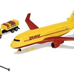 Dodaj do koszyka Siku World - Samolot transportowy DHL z akcesoriam