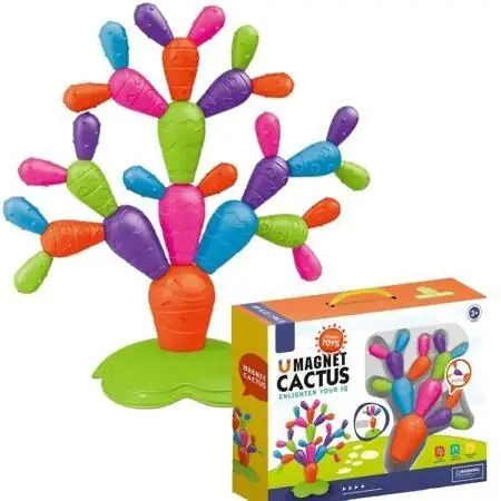 Ograniczona ilość Klocki magnetyczne XXL kaktus 31el