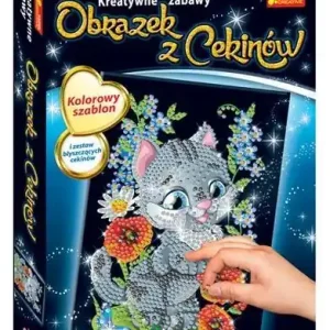 Darmowa dostawa Obrazek z Cekinów. Kotek