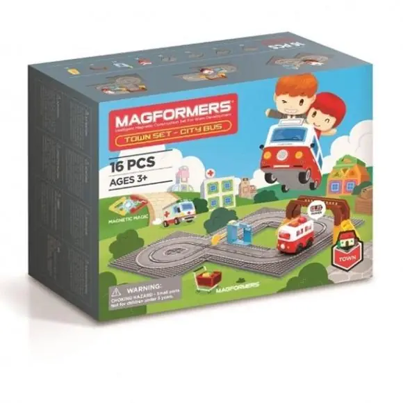 Magformers Town Set - autobus Do wyczerpania zapasów
