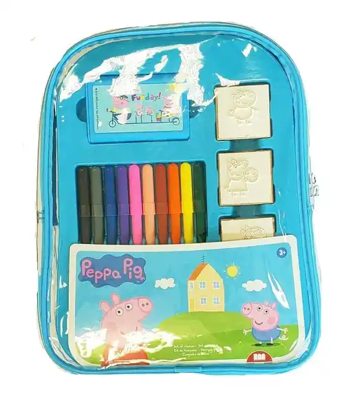 Multiprint Pieczątki Peppa Pig Plecak niebieski Dodaj do koszyka
