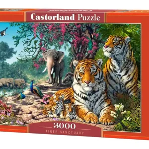 Puzzle 3000 Sanktuarium tygrysów C-300600-2 Popularny