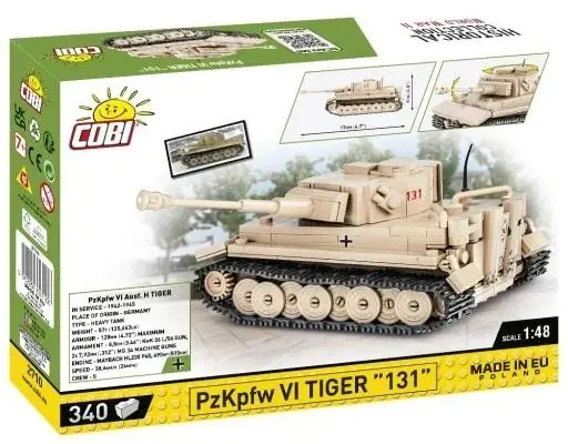 Dostępne od ręki HC WWII Czołg PzKpfw VI Tiger 131 340kl.