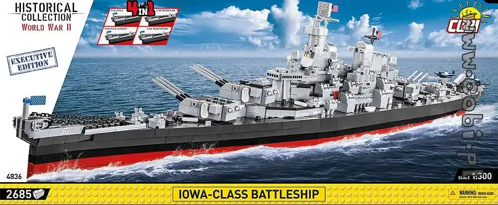 WWII Iowa-Class Battleship 4in1 Kup teraz