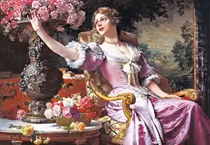 Puzzle 3000 Dama w różowej sukni CASTOR Wybór klientów