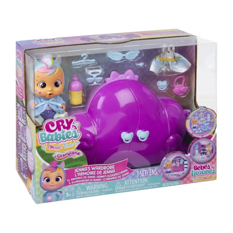 Cry Babies Magic Tears Garderoba Lalki Jenna IMC082793 Cena promocyjna