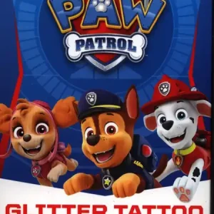 Łatwy zwrot Tatuaże brokatowe Psi Patrol dla chłopców